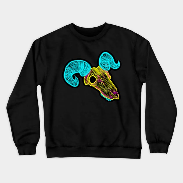 Pan Pride Skull Crewneck Sweatshirt by TangletallonMeow